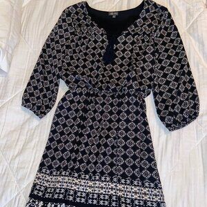 Lily Rose Women's Black and White Bohemian Dress Size Medium